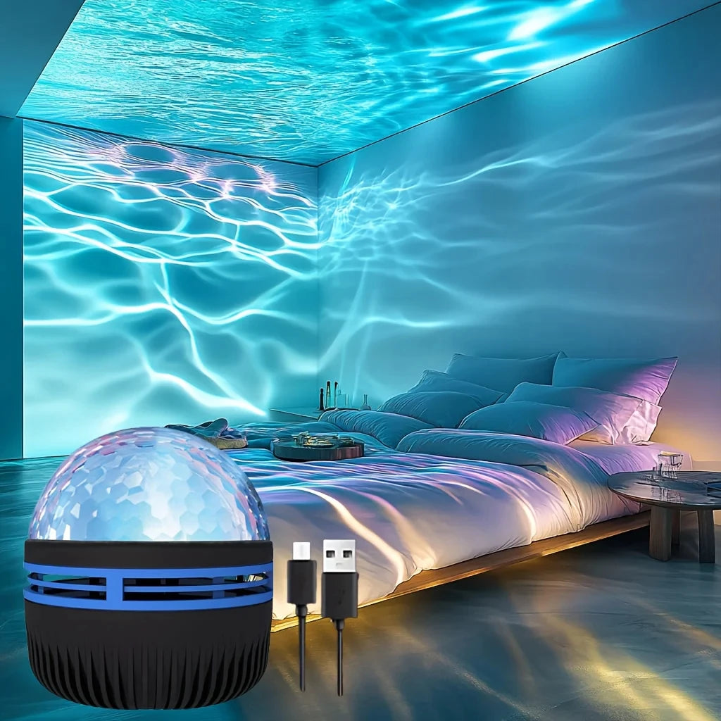 LED Water Ripples Projector