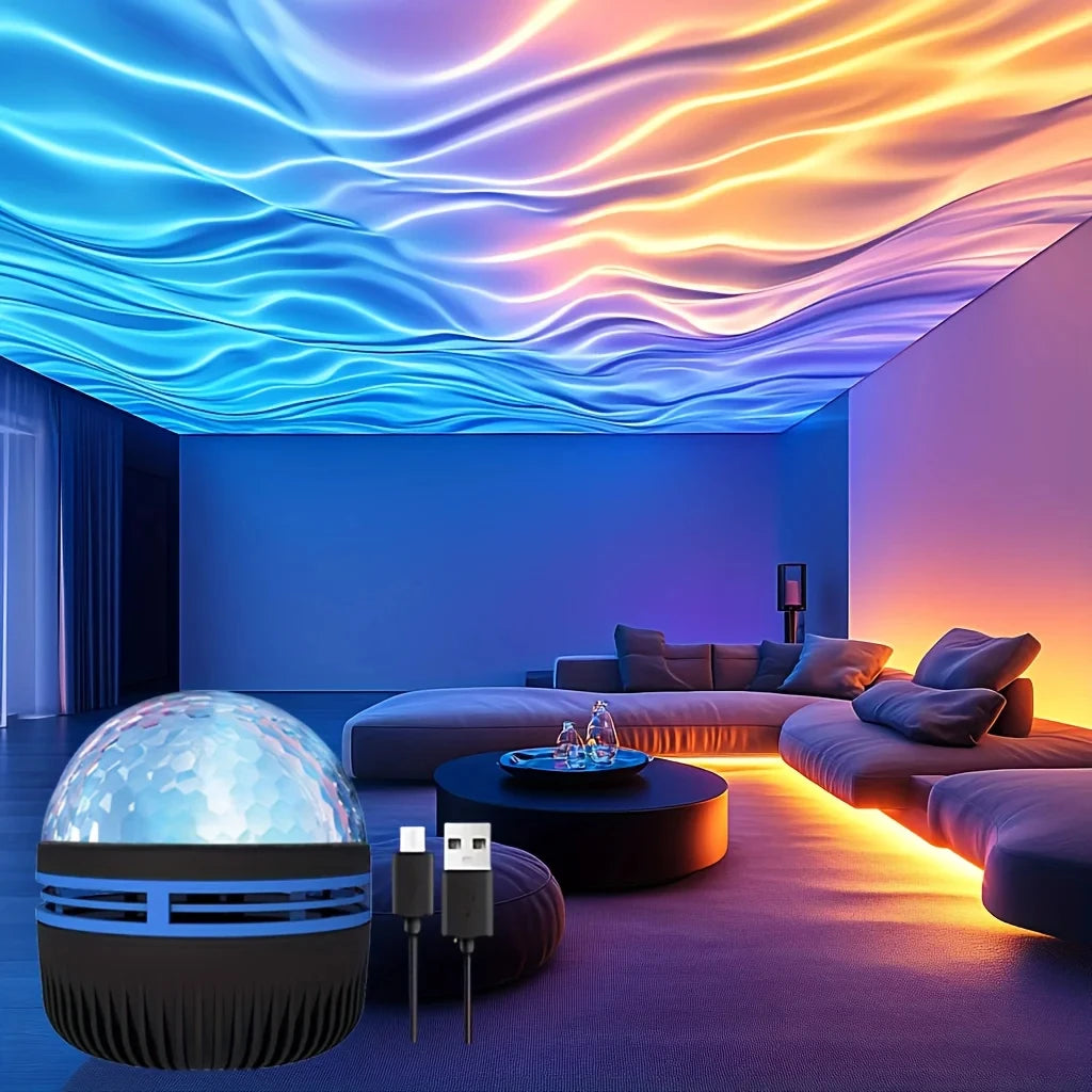 LED Water Ripples Projector